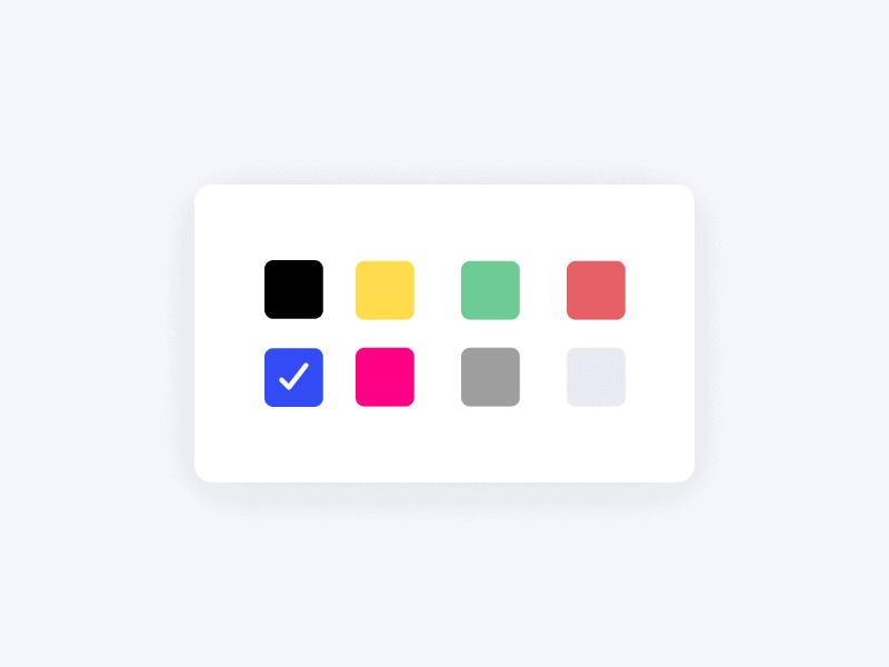 colors swatches filter